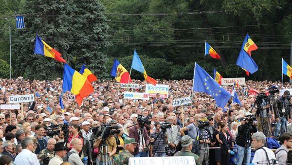 Протестующие требуют честных и прозрачных выборов. - Sputnik Молдова