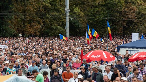 Организаторы митинга повторили, что видя современную Молдову в ЕС. - Sputnik Молдова