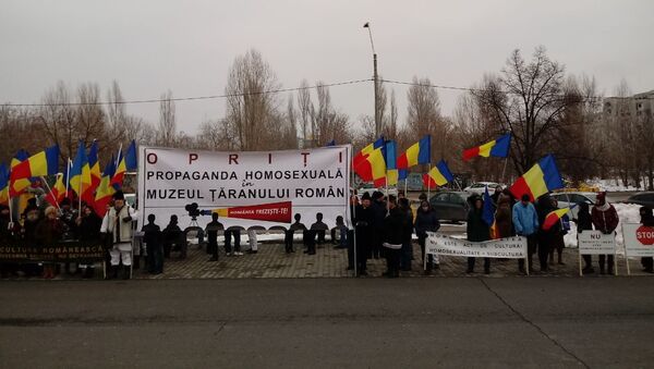 Proteste la București împotriva propagandei homosexuale - Sputnik Moldova-România