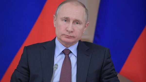 Президент РФ Владимир Путин, 6 марта 2018 - Sputnik Молдова