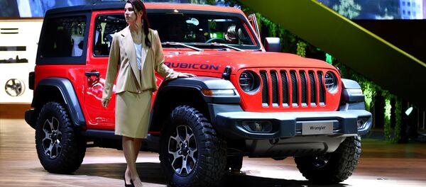 Стенд компании Jeep на автосалоне Geneva International Motor Show-2018 в Женеве, Швейцария - Sputnik Молдова