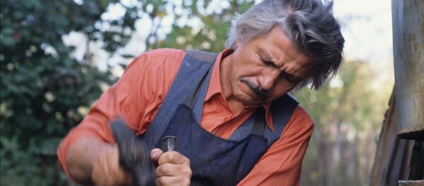 Михай Волонтир в роли кузнеца Будулая в фильме Цыган - Sputnik Moldova