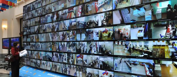 Работа Информационного центра ЦИК России Выборы -2012 Работа Информационного центра ЦИК России Выборы -2012 - Sputnik Молдова