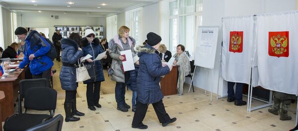Голосование на выборах России в Кишневе - Sputnik Молдова