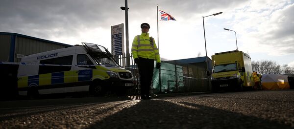 Британский полицейский на месте, где был обнаружен автомобиль Скрипаля - Sputnik Moldova