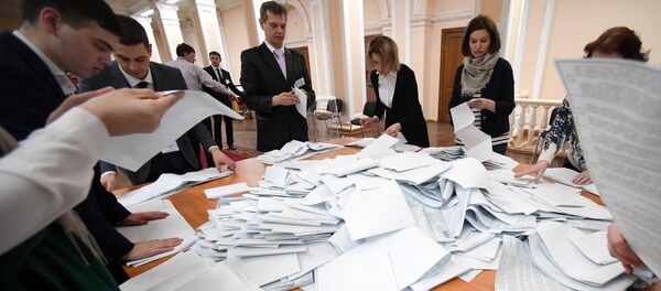 Подсчет голосов на выборах президента РФ - Sputnik Молдова