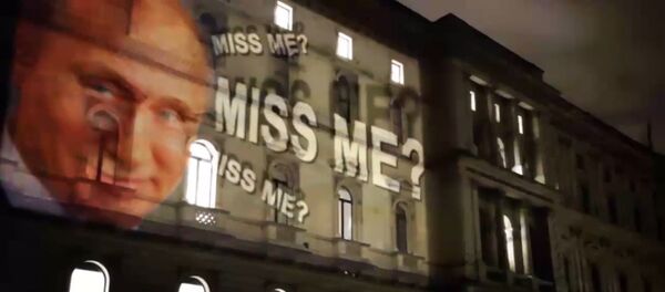 Проекция с Путиным на здании МИД Великобритании в Лондоне Проекция с Путиным на здании МИД Великобритании в Лондоне - Sputnik Молдова