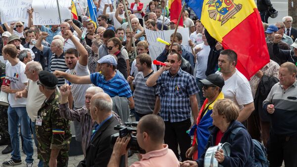 Protest la CNA - Sputnik Moldova