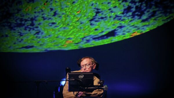 British theoretical physicist professor Stephen Hawking gives a lecture during the Starmus Festival on the Spanish Canary island of Tenerife on September 23, 2014. - Sputnik Moldova-România