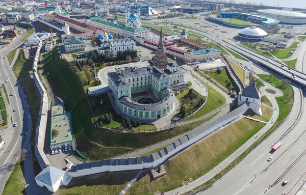 Kremlinul din Kazan văzut de la înălțime - Sputnik Moldova-România