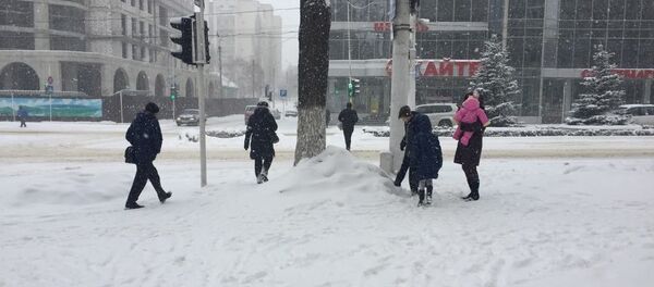 Снегопад в Тирасполе Снегопад в Тирасполе - Sputnik Молдова