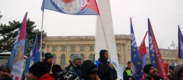 Marșul sindicatelor din politie si penitenciare, București Marșul sindicatelor din politie si penitenciare, București - Sputnik Moldova-România