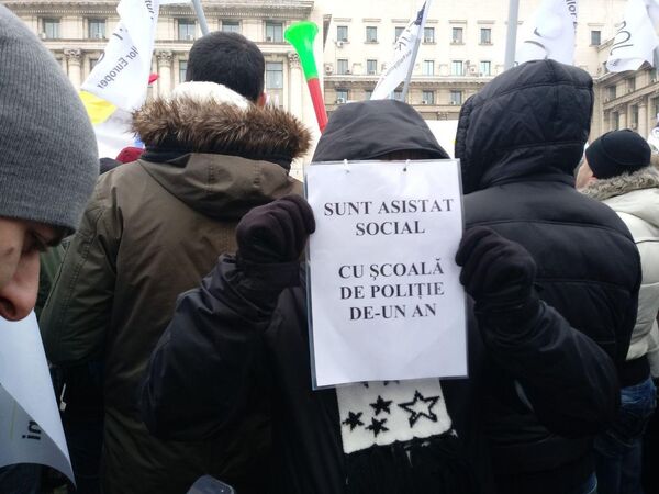 Protestatarul fără chip, București, 24 martie 2018 - Sputnik Moldova-România