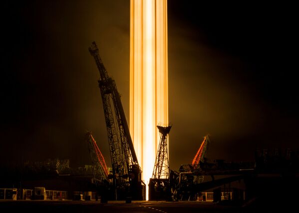 Старт космического корабля Союз-МС-08 с космодрома Байконур, Казахстан - Sputnik Молдова