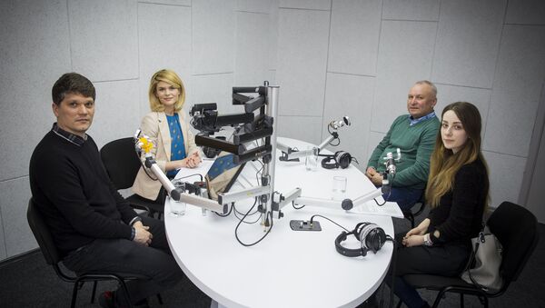 Traian Țurcanu, Silvia Zavadovschi, Valeriu Sainsus și Anastasia Zaharia - Sputnik Moldova