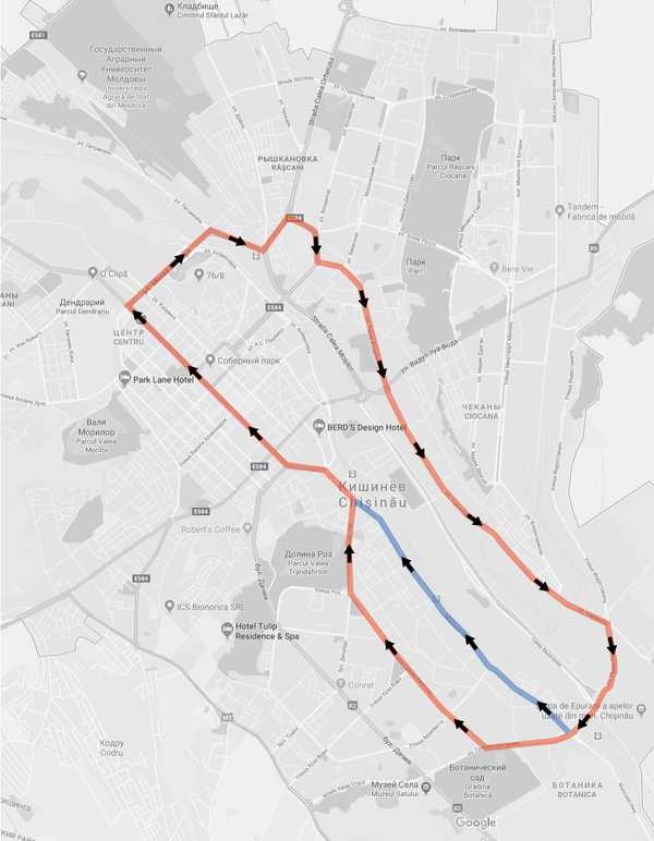 Схема коммерческого троллейбусного маршрута в Кишиневе - Sputnik Молдова