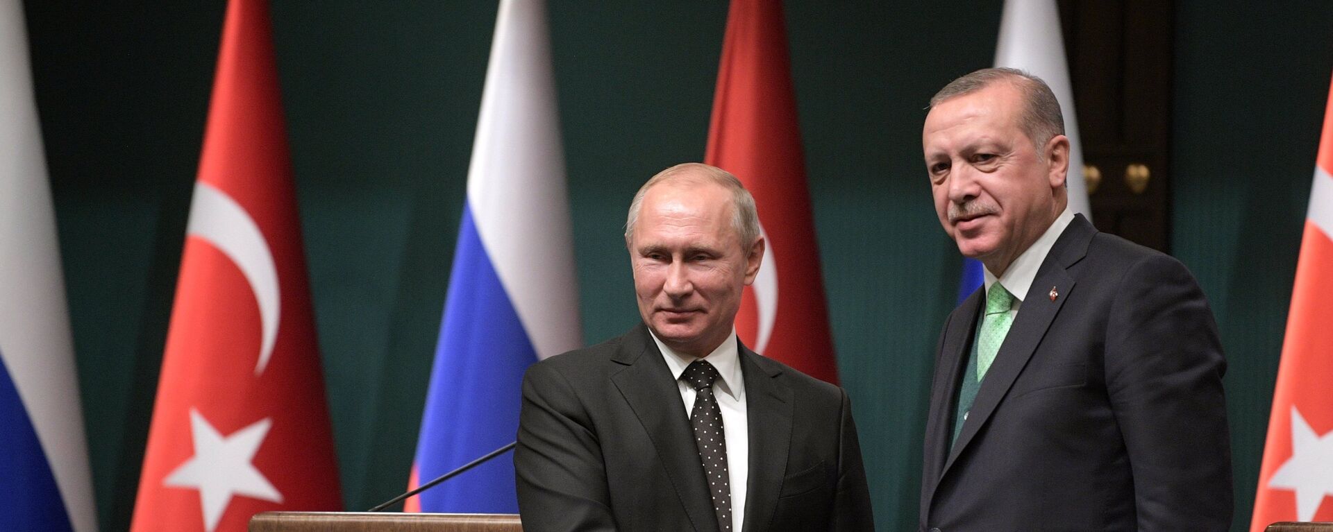 Vladimir Putin și Recep Tayyip Erdogan - Sputnik Moldova-România, 1920, 28.09.2021