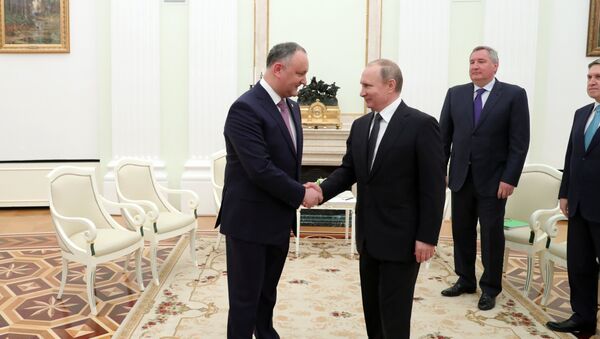Встреча президента РФ В. Путина с президентом Молдовы И. Додоном - Sputnik Молдова