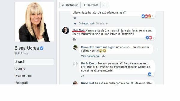 Postare Elena Udrea Postare Elena Udrea - Sputnik Moldova-România