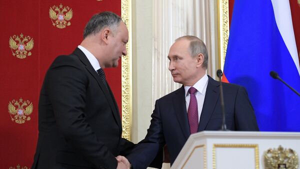 Встреча президента РФ В. Путина с президентом Молдовы И. Додоном - Sputnik Moldova-România