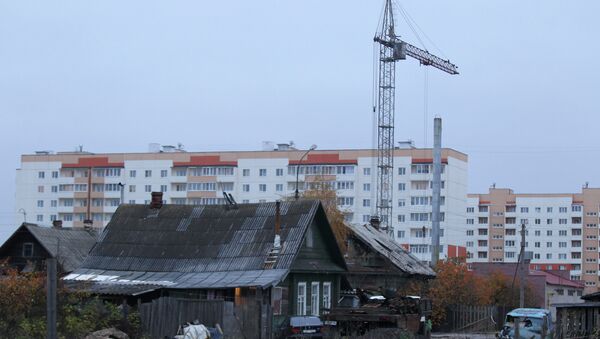 Șantier, construcția blocurilor locative - Sputnik Moldova