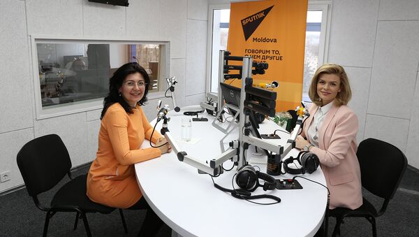 Silvia Radu, în studioul Radio Sputnik Moldova - Sputnik Moldova