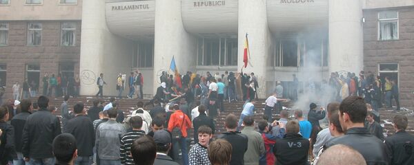 Беспорядки у парламента.Кишинев, события 7 апреля 2009 года. - Sputnik Молдова