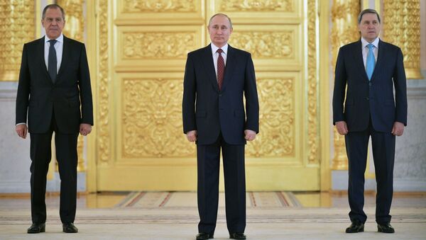 Президент РФ В. Путин принял верительные грамоты у послов иностранных государств - Sputnik Moldova