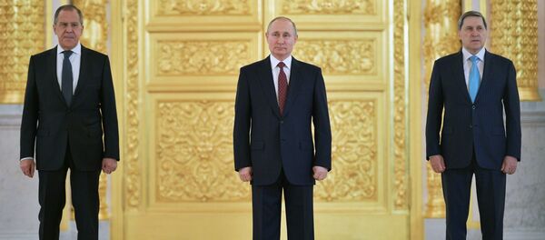 Президент РФ В. Путин принял верительные грамоты у послов иностранных государств - Sputnik Moldova