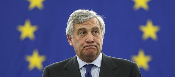 Antonio Tajani acknowledges applauses after being elected European Parliament President at the European Parliament in Strasbourg, in Strasbourg, eastern France, Tuesday, Jan. 17, 2017 - Sputnik Moldova-România