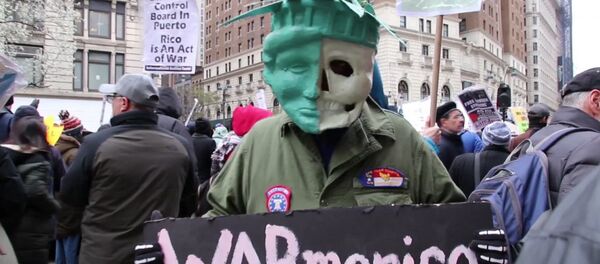 Протесты в США против ударов по Сирии - Sputnik Молдова