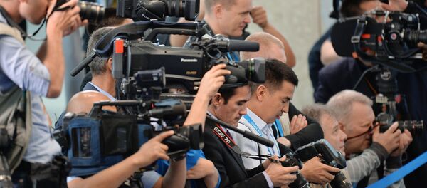 Работа Международного пресс-центра саммитов БРИКС и ШОС - Sputnik Молдова