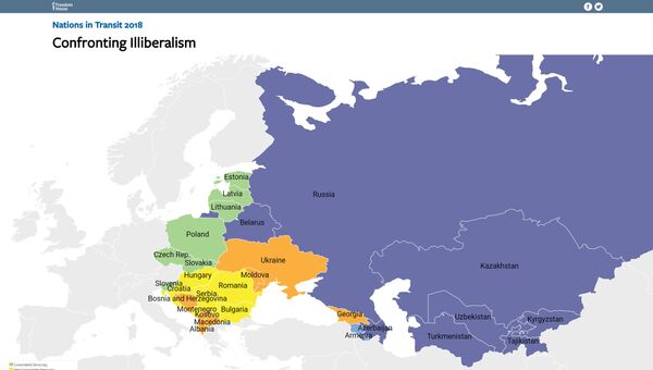Рейтинг Freedom House Страны переходного периода - 2018 - Sputnik Молдова