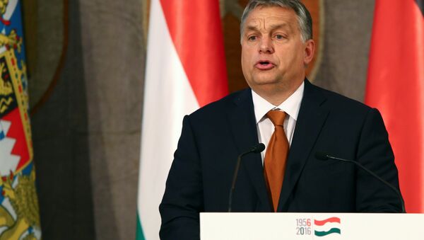 Hungarian Prime Minister Viktor Orban gives a speech during his visit at the Bavarian state parliament in Munich, Germany October 17, 2016.  - Sputnik Moldova-România