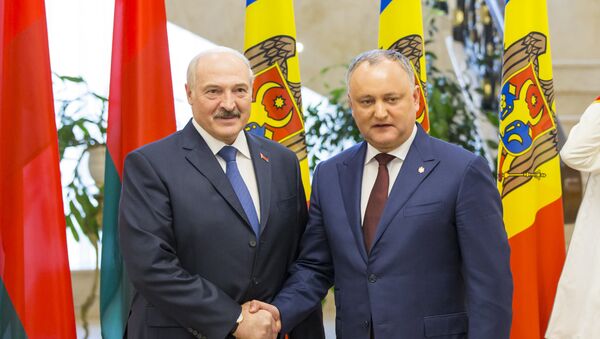 Встреча Александра Лукашенко с  Игорем Додоном - Sputnik Moldova
