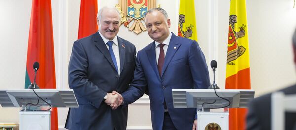 Встреча Александра Лукашенко с  Игорем Додоном - Sputnik Moldova