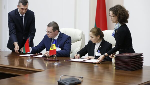 Подписание соглашений между Молдовой и Белоруссией - Sputnik Молдова