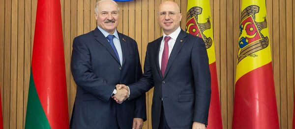 Pavel Filip și Alexandr Lukașenko  - Sputnik Moldova