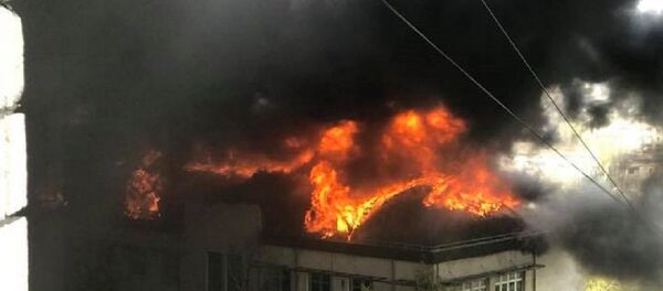 Incendiu pe strada Gh. Asachi Incendiu pe strada Gh. Asachi - Sputnik Moldova-România