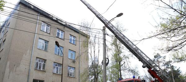 Горит здание Института биологии - Sputnik Молдова