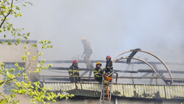 Пожар в Кишиневе - Sputnik Молдова