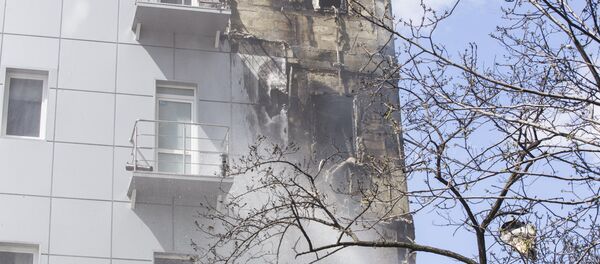 Пожар в здании, архивное фото.  - Sputnik Молдова