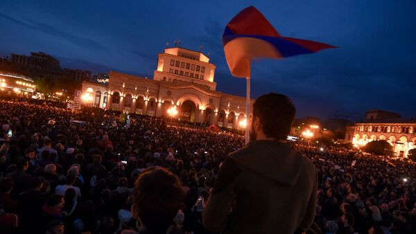 Митинг на Площади Республики (20 апреля 2018). Ереван - Sputnik Молдова