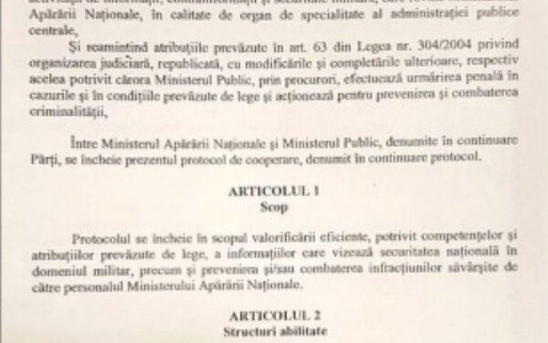 Protocol semnat între MApN şi Ministerul Public - Sputnik Moldova-România