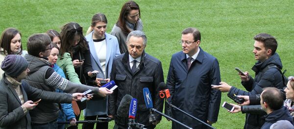 В. Мутко посетил стадион Самара Арена В. Мутко посетил стадион Самара Арена - Sputnik Молдова