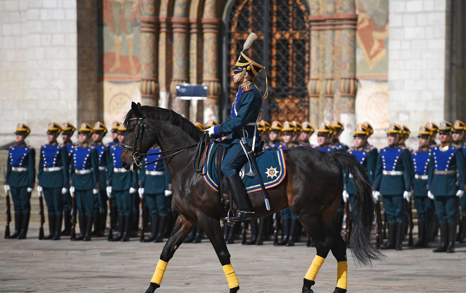 Инаугурация Путина Кремлевский полк
