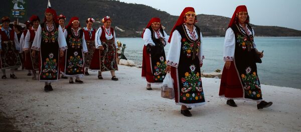 Болгарские участники танцевального фольклорного фестиваля Болгарские участники танцевального фольклорного фестиваля - Sputnik Молдова