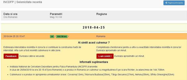 Cutremur în România Cutremur în România - Sputnik Moldova-România