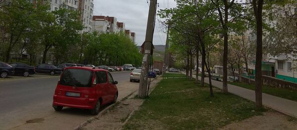 Фонарные столбы на улице Заднипру в Кишиневе - Sputnik Молдова