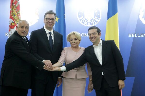 Reuniune cvadrilaterală la nivel înalt între România, Bulgaria, Grecia și Serbia Reuniune cvadrilaterală la nivel înalt între România, Bulgaria, Grecia și Serbia - Sputnik Moldova-România